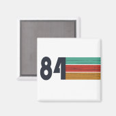 1984生まれ年のヴィンテージ誕生日ギフト マグネット (正面/裏面)