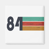 1984生まれ年のヴィンテージ誕生日ギフト マグネット (正面)