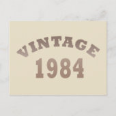 1984生まれ年のヴィンテージ シーズンポストカード (正面)