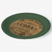 1984生まれ年のヴィンテージ ペーパープレート (アングル)