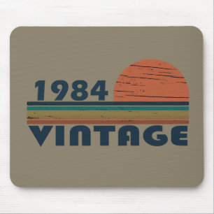 1984生まれ年のヴィンテージ マウスパッド