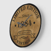 1984生まれ年のヴィンテージ ラージ壁時計 (傾斜)