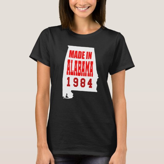 1984生まれ年アラバマ Tシャツ (正面)