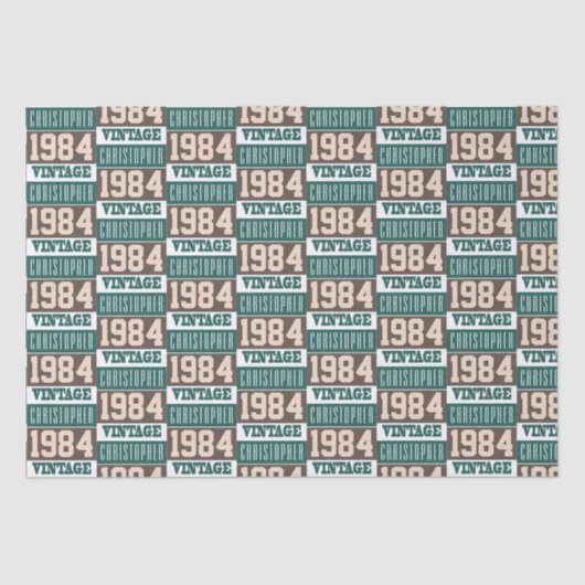 1984生まれ年ティッシュペーパー 薄葉紙 (正面)