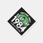 1984素晴らし年閏年日以後2月29誕生日 スタンダードカクテルナプキン (角)