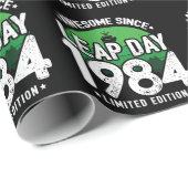 1984素晴らし年閏年日以後2月29誕生日 ラッピングペーパー (ロールコーナー)