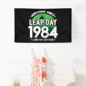 1984素晴らし年閏年日以後2月29誕生日 横断幕 (インサイチュ)