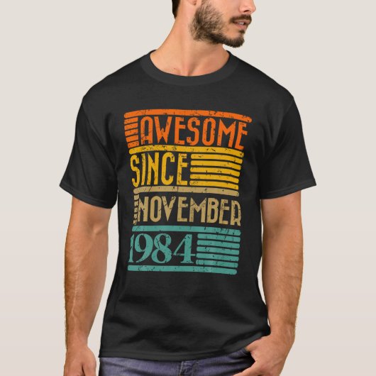 1984素晴らし年11月40歳から40歳 Tシャツ (正面)
