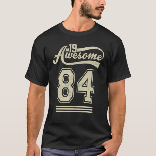 1984素晴らし年1984生まれ年38誕生日38歳 Tシャツ (正面)