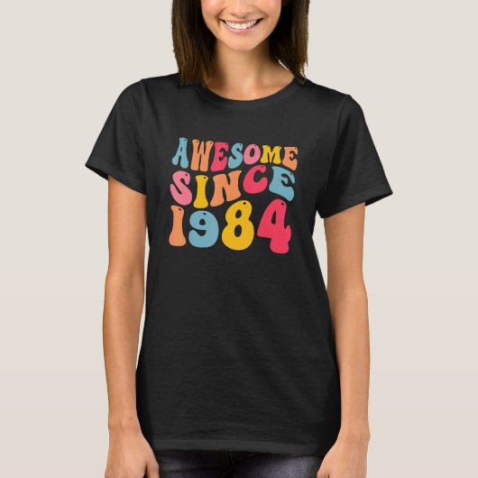 1984素晴らし年38歳レトロヴィンテージ38歳から Tシャツ (正面)