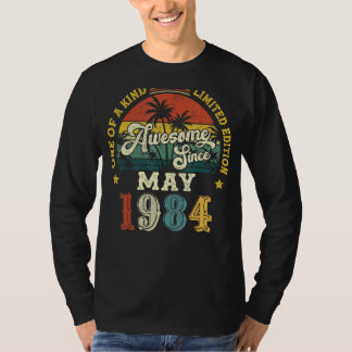 1984素晴らし年5月以来ヴィンテージ38誕生日 Tシャツ