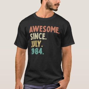 1984素晴らし年7月以来38th誕生日ギフト38年 tシャツ