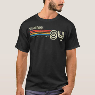 1984胸ストライプ誕生日 Tシャツ