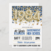 1984高等学校大学懇親会招待状 招待状 (正面/裏面)