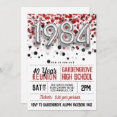 1984高等学校大学懇親会招待状 招待状 (正面/裏面)