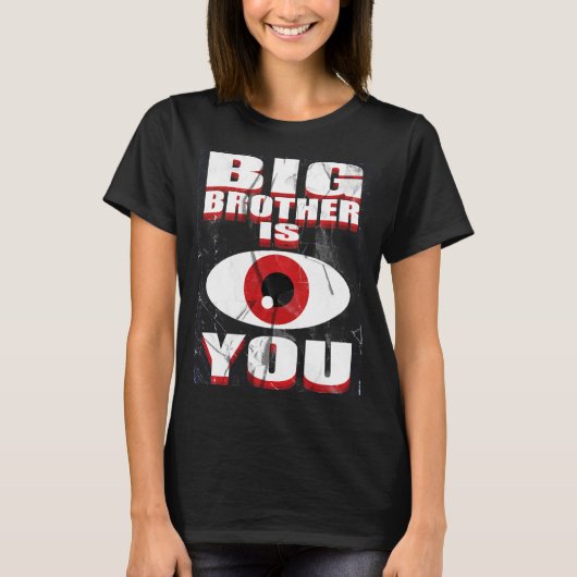 1984 ビッグブラザーが見ている Tシャツ ( レディース ) (正面)