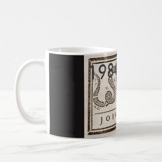 1984 = 1776結合またはダイマグ コーヒーマグカップ (左)