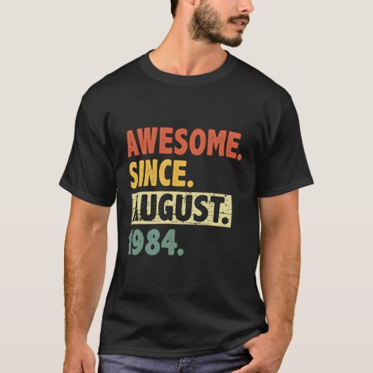 1984 39素晴らし年威厳があるから39日 Tシャツ (正面)