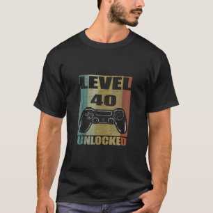 1984 40誕生日T以素晴らし降のレベル40のロック解除 Tシャツ