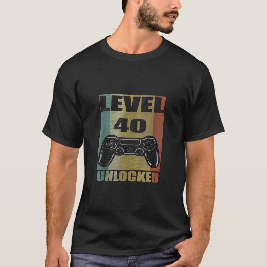 1984 40誕生日T以素晴らし降のレベル40のロック解除 Tシャツ (正面)