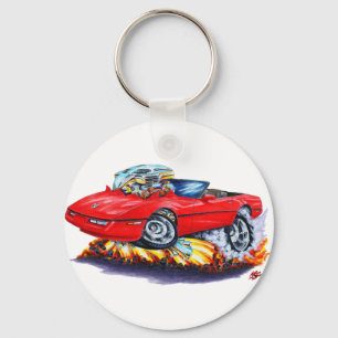 1984-93年のコルベットの赤いコンバーチブル キーホルダー