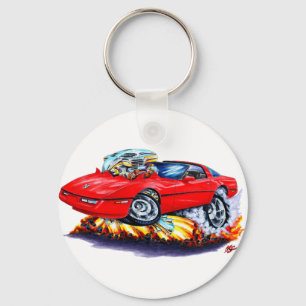 1984-93年のコルベットの赤車 キーホルダー