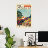 1984 Berlin Art Exhibition Poster German Landscape ポスター (ホームオフィス)