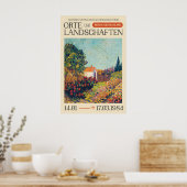 1984 Berlin Art Exhibition Poster German Landscape ポスター (キッチン)