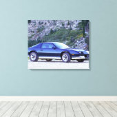 1984 Chevy Camaro Z28プリント キャンバスプリント (インサイチュ (ウッドフロア))