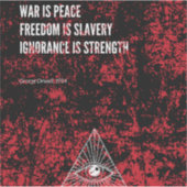 1984 George Orwell War is Peace シール (正面)