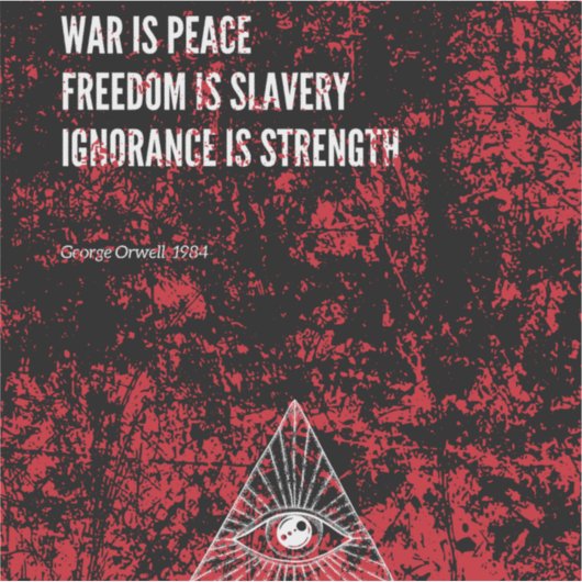 1984 George Orwell War is Peace シール (正面)