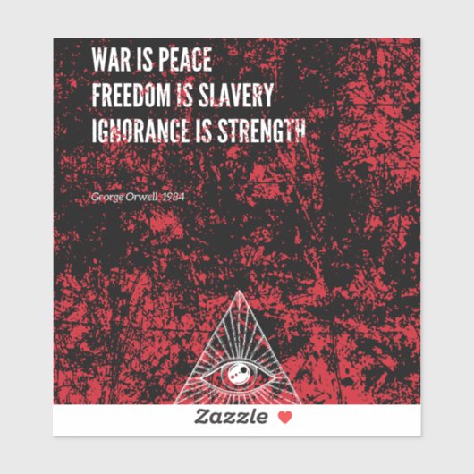 1984 George Orwell War is Peace シール (シート)