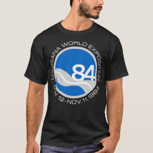 1984 Louisiana World Expositionのアイコンと日付T Tシャツ