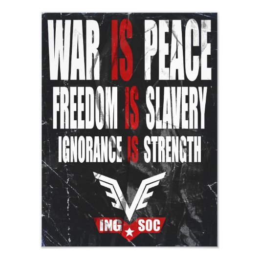 1984 Newspeak Poster フォトプリント (正面)