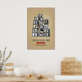 1984 Original Print Reinterpretation of the George ポスター (キッチン)