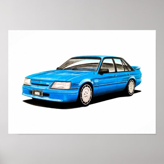 1984 VK Holden Commodore SS by CarsinArt ポスター (正面)