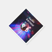 1985ディスコボール40th誕生日パーティの招待状 スタンダードカクテルナプキン (角)