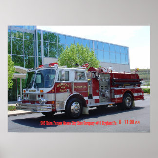 1985ハーン消防車 ポスター