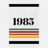 1985レトロストライプヴィンテージ アクリルサイン (正面)