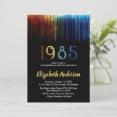 1985レトロ40歳誕生日パーティー カスタマイズ可能 招待状 (スタンド正面)