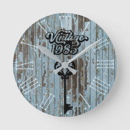 1985ヴィンテージアクリル製壁時計 ラウンド壁時計