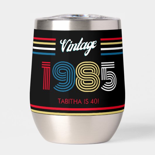 1985ヴィンテージストライプレトロの原色 (正面)