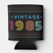 1985ヴィンテージレトロストライプネオンブライト 缶クーラー (裏面)