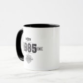 1985年に生まれて下さい(Dark&Lightgrey) マグカップ (正面左)