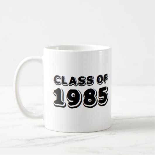 1985年のコーヒーマグのクラス コーヒーマグカップ (左)