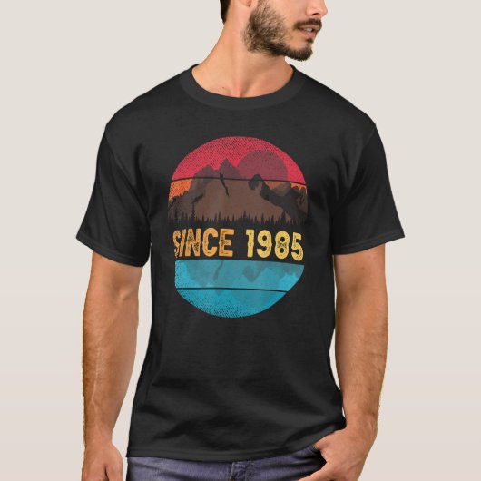 1985年のレトロとヴィンテージ設計 Tシャツ (正面)
