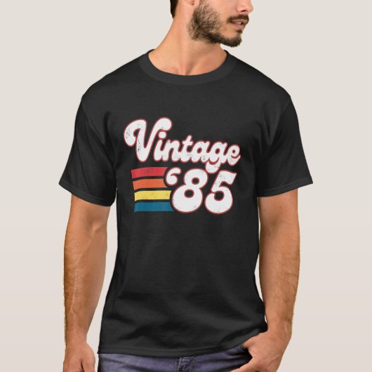 1985年の38誕生日女子生まれ男子誕生日 Tシャツ (正面)