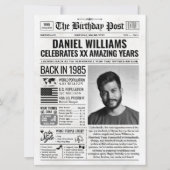 1985年カスタム新聞紙誕生日カード、トレンド シーズンカード (正面)