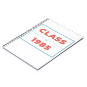1985年クラス ノートブック (左側)