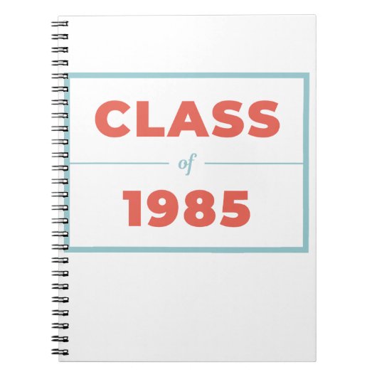 1985年クラス ノートブック (正面)